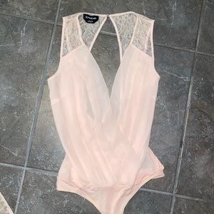 BEBE wrap lace bodysuit size S
